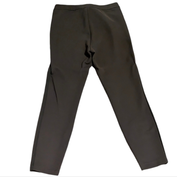 Elie Tahari Pants Espresso Track Stripe Stretchy Fall Legging - Athleisure $228 - Picture 3 of 9